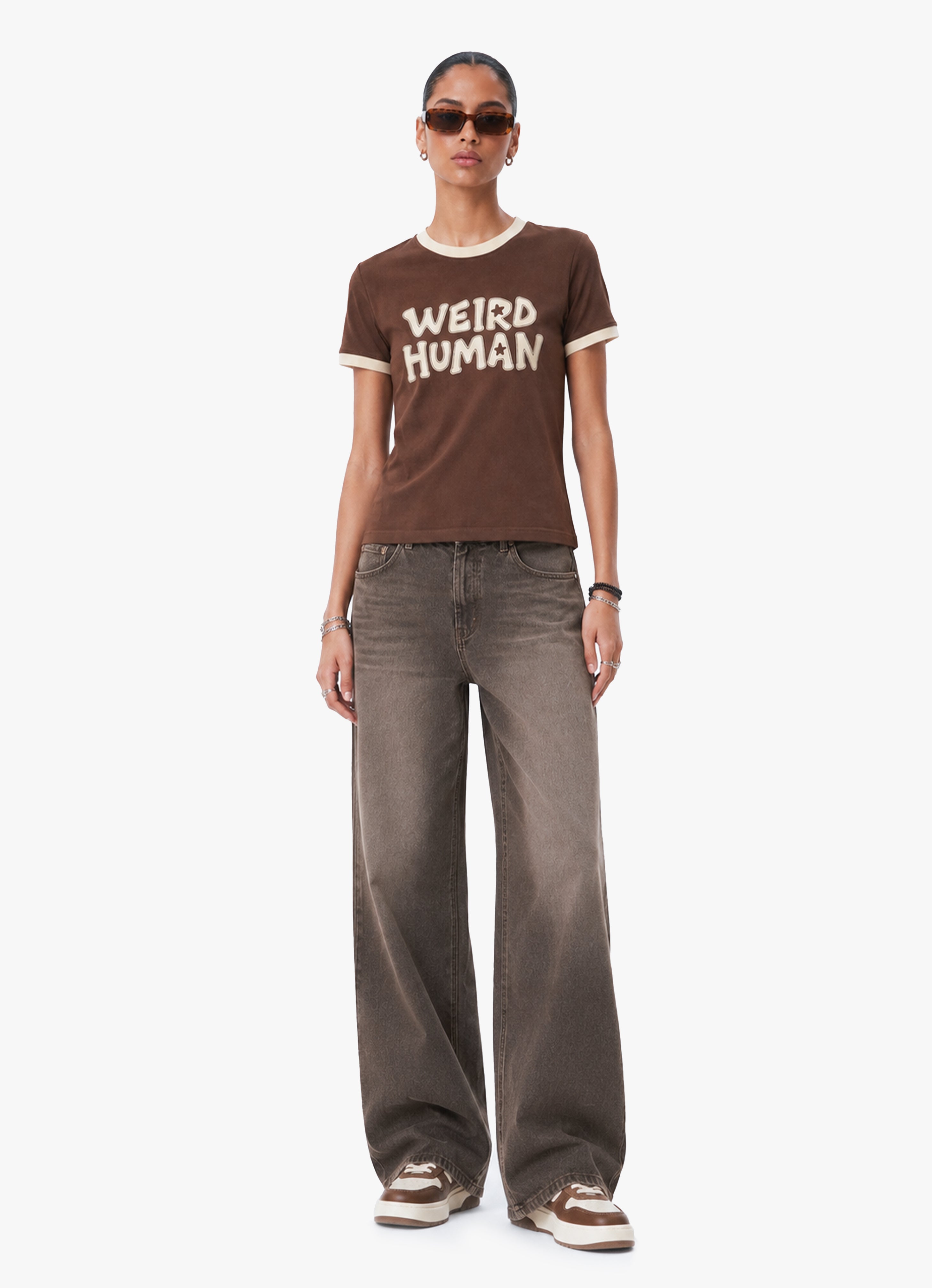 WEIRD HUMAN RINGER TEE