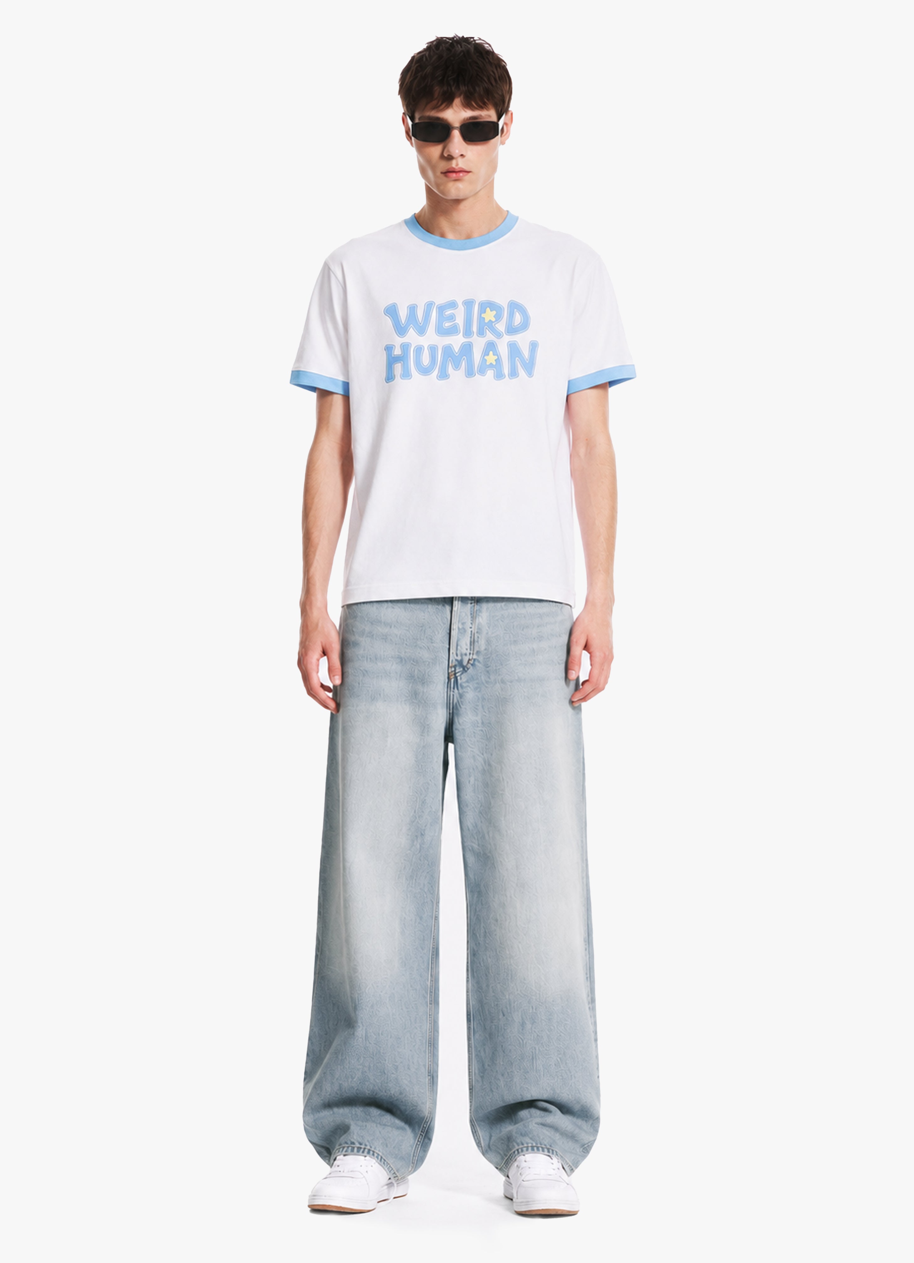 WEIRD HUMAN RINGER TEE