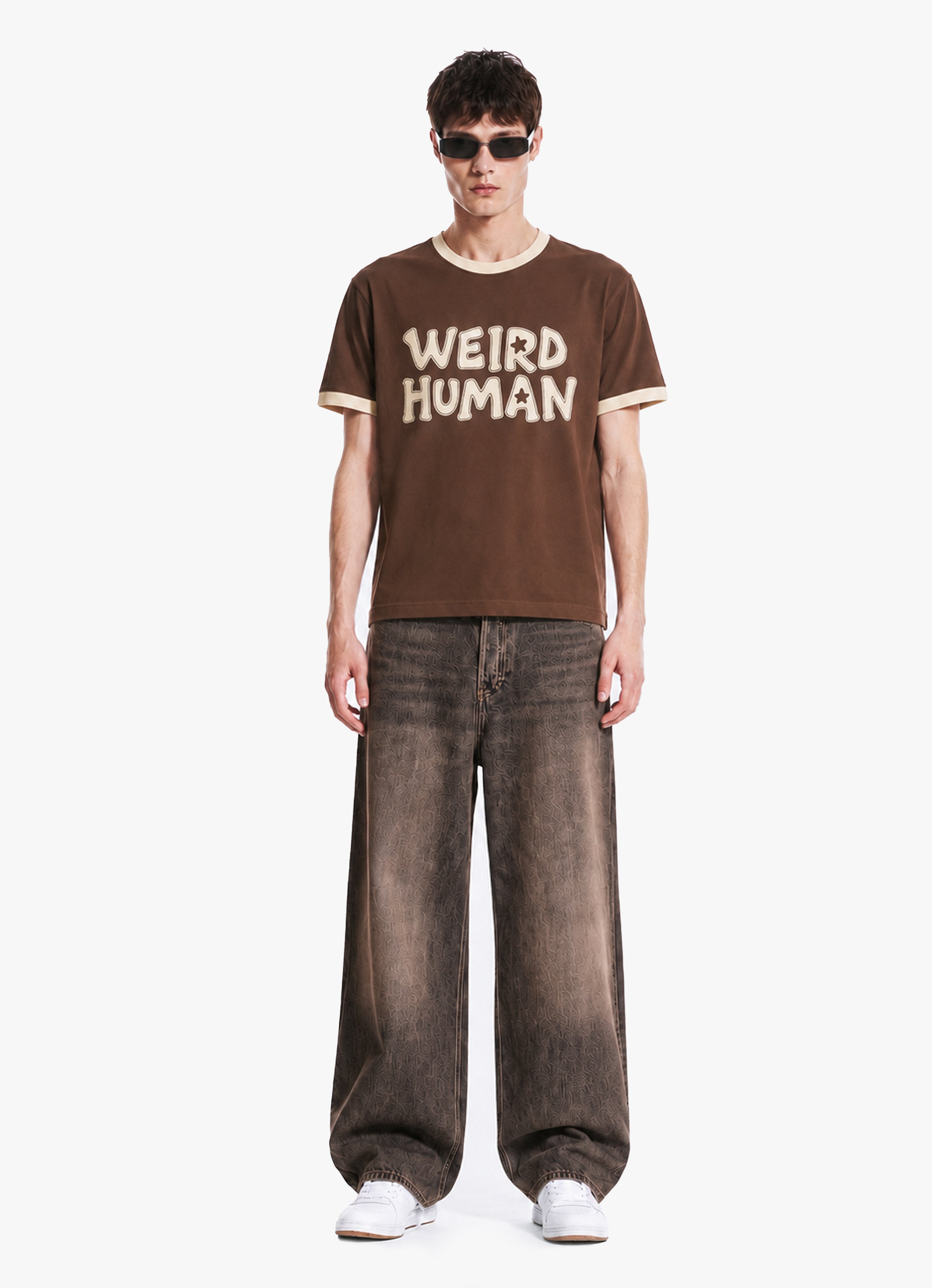 WEIRD HUMAN RINGER TEE