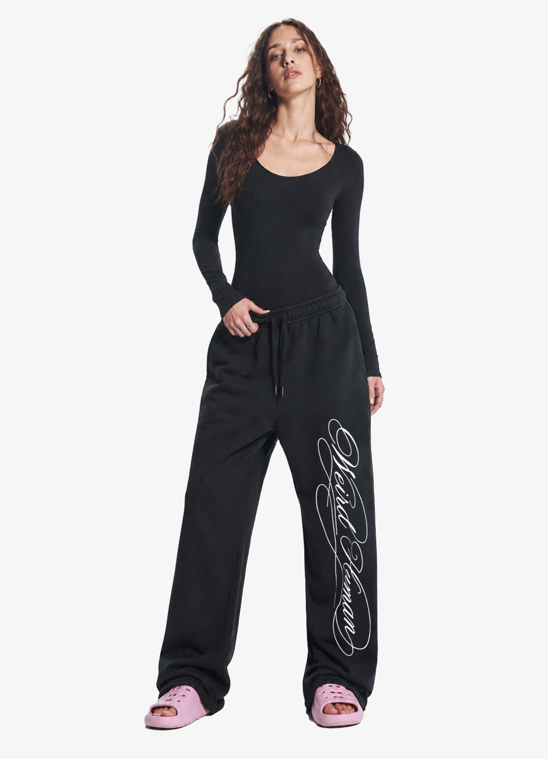 SCRIPT BLACK JOGGERS