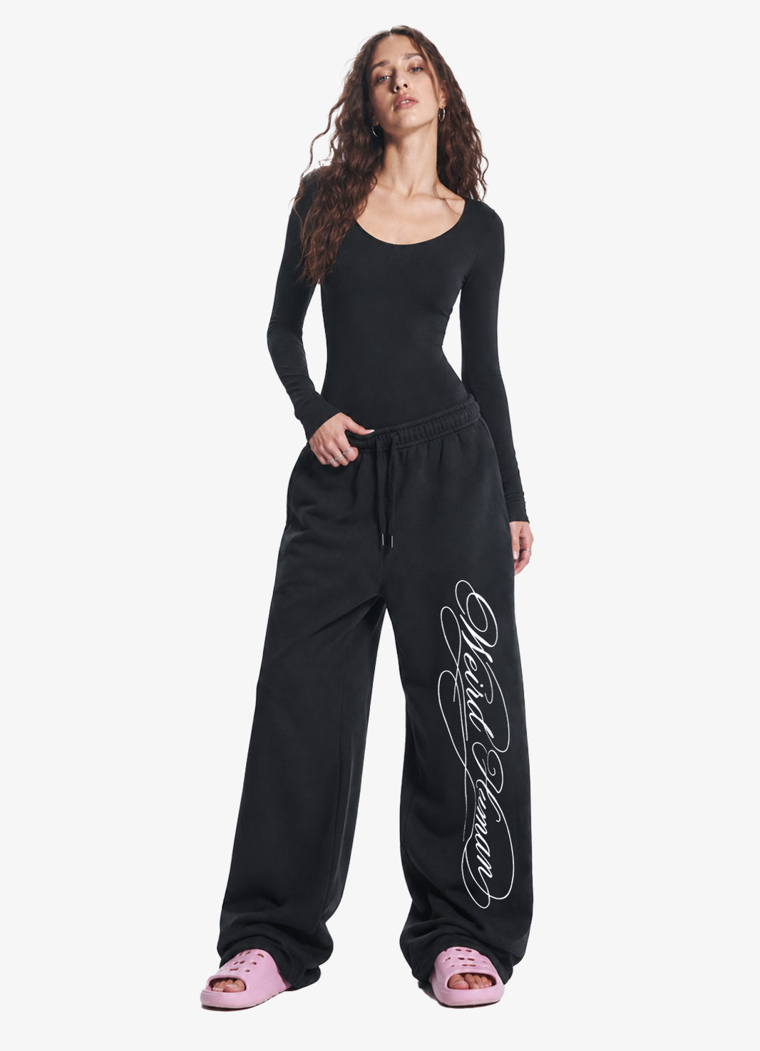 SCRIPT BLACK JOGGERS