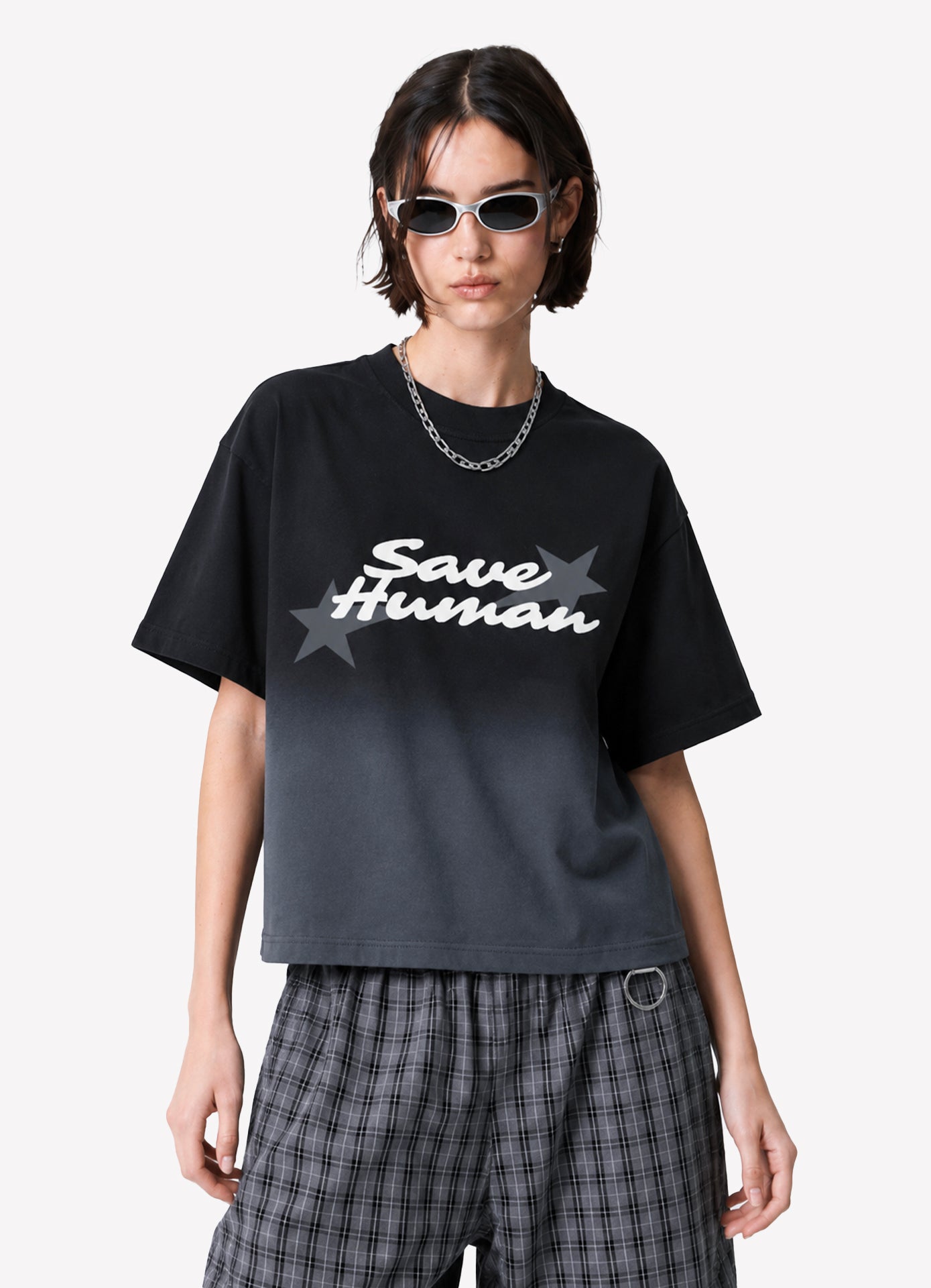 SAVE HUMAN BOXY TEE