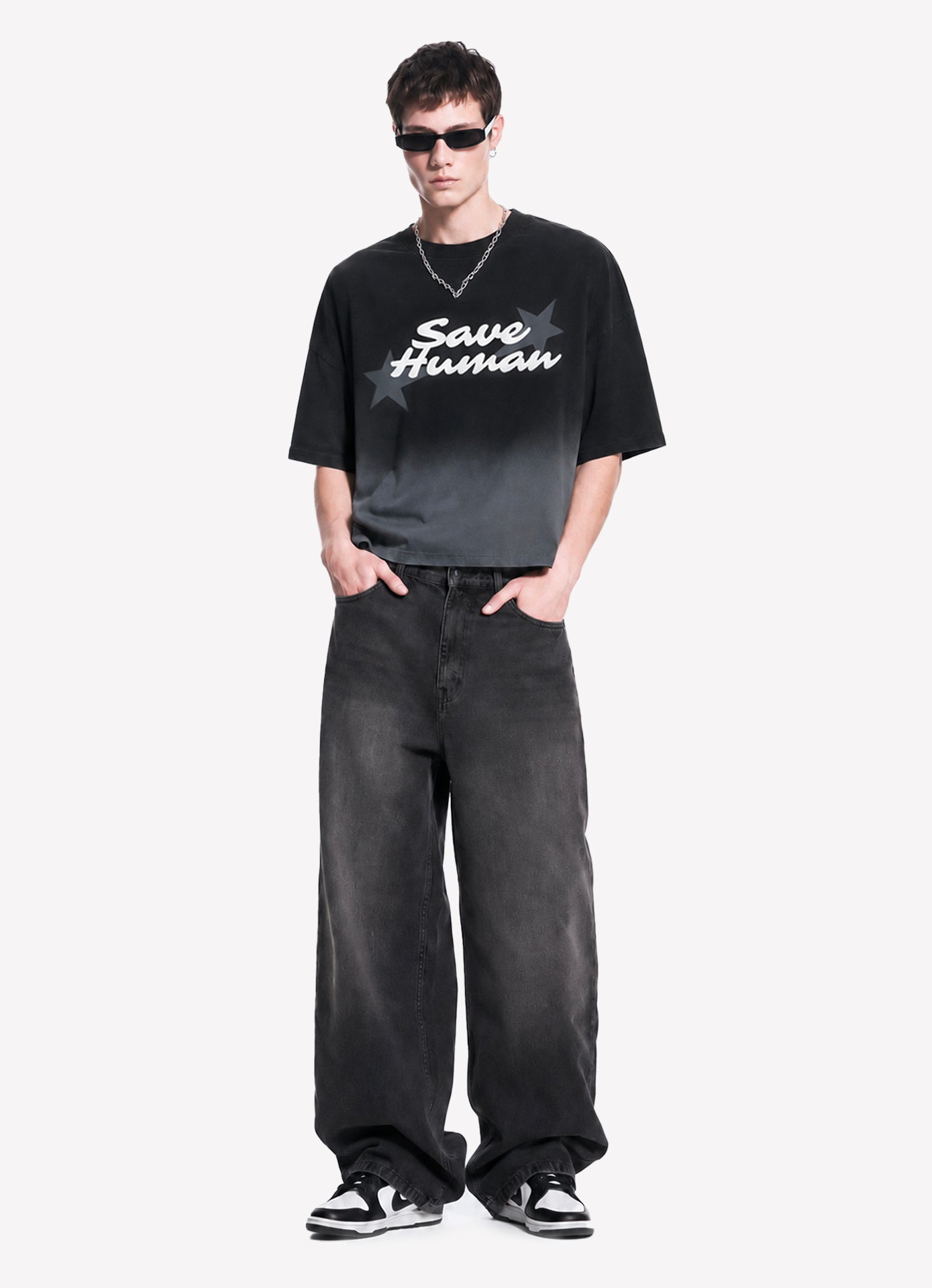 SAVE HUMAN BOXY TEE