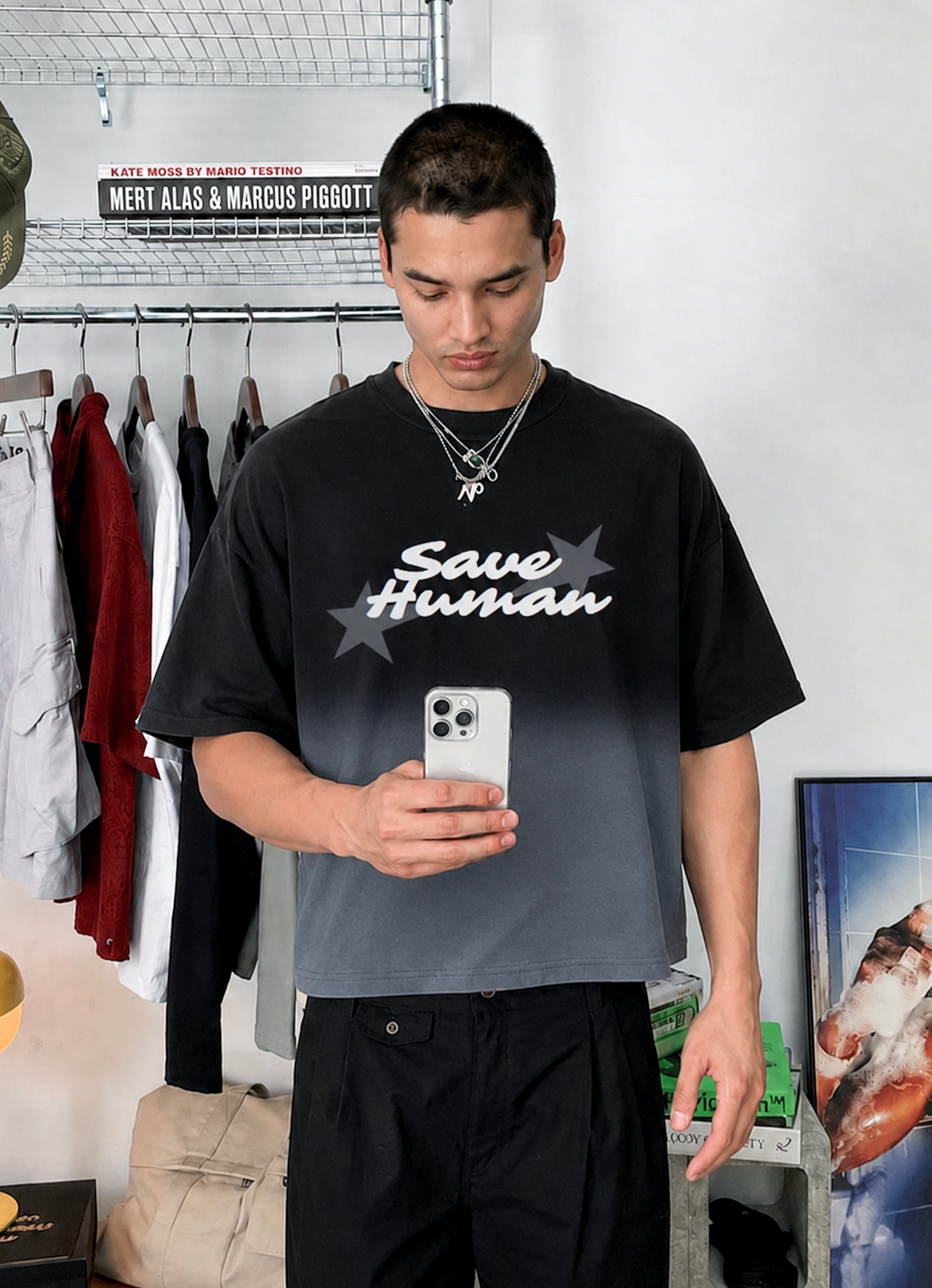 SAVE HUMAN BOXY TEE