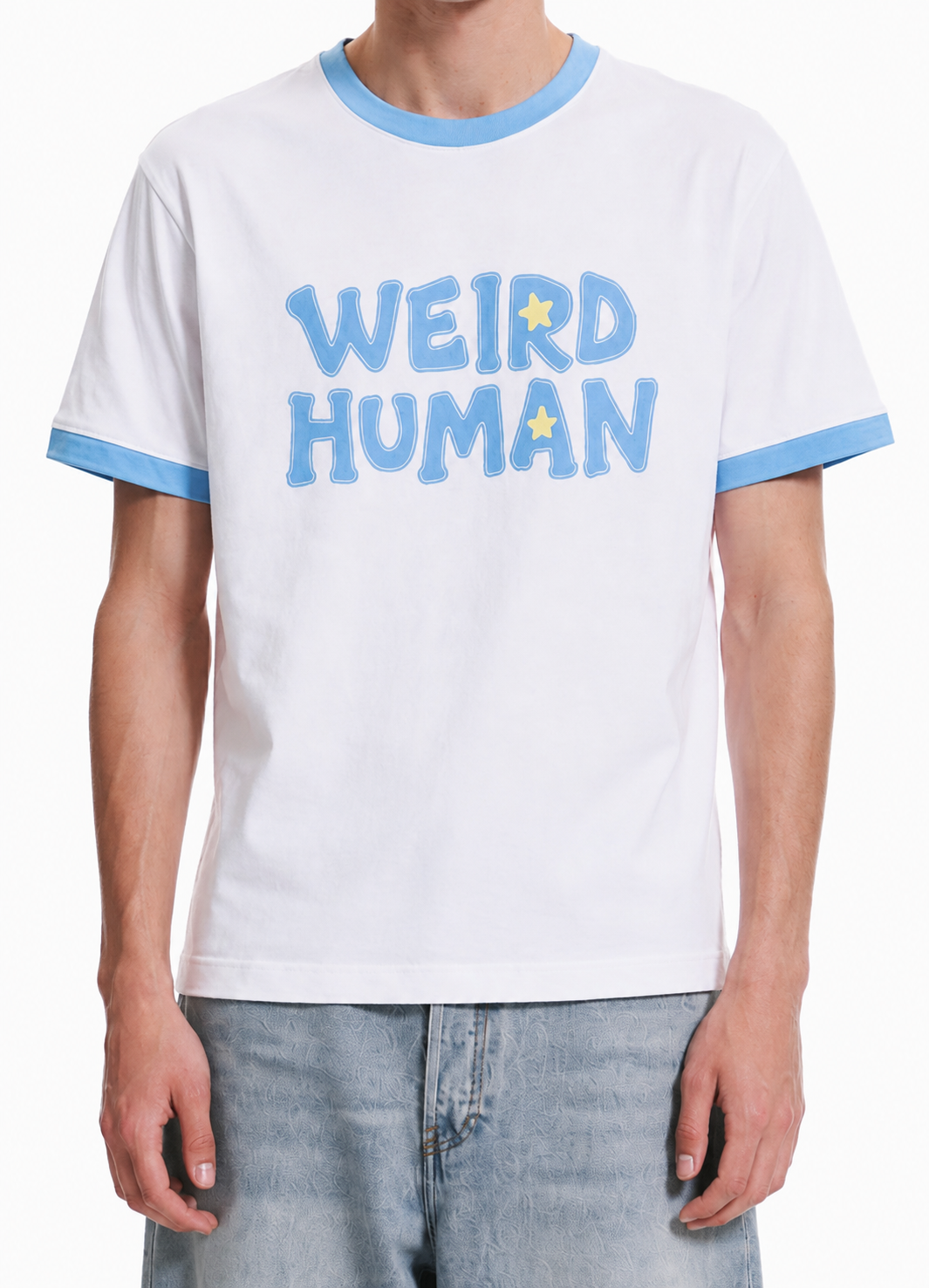 WEIRD HUMAN RINGER TEE