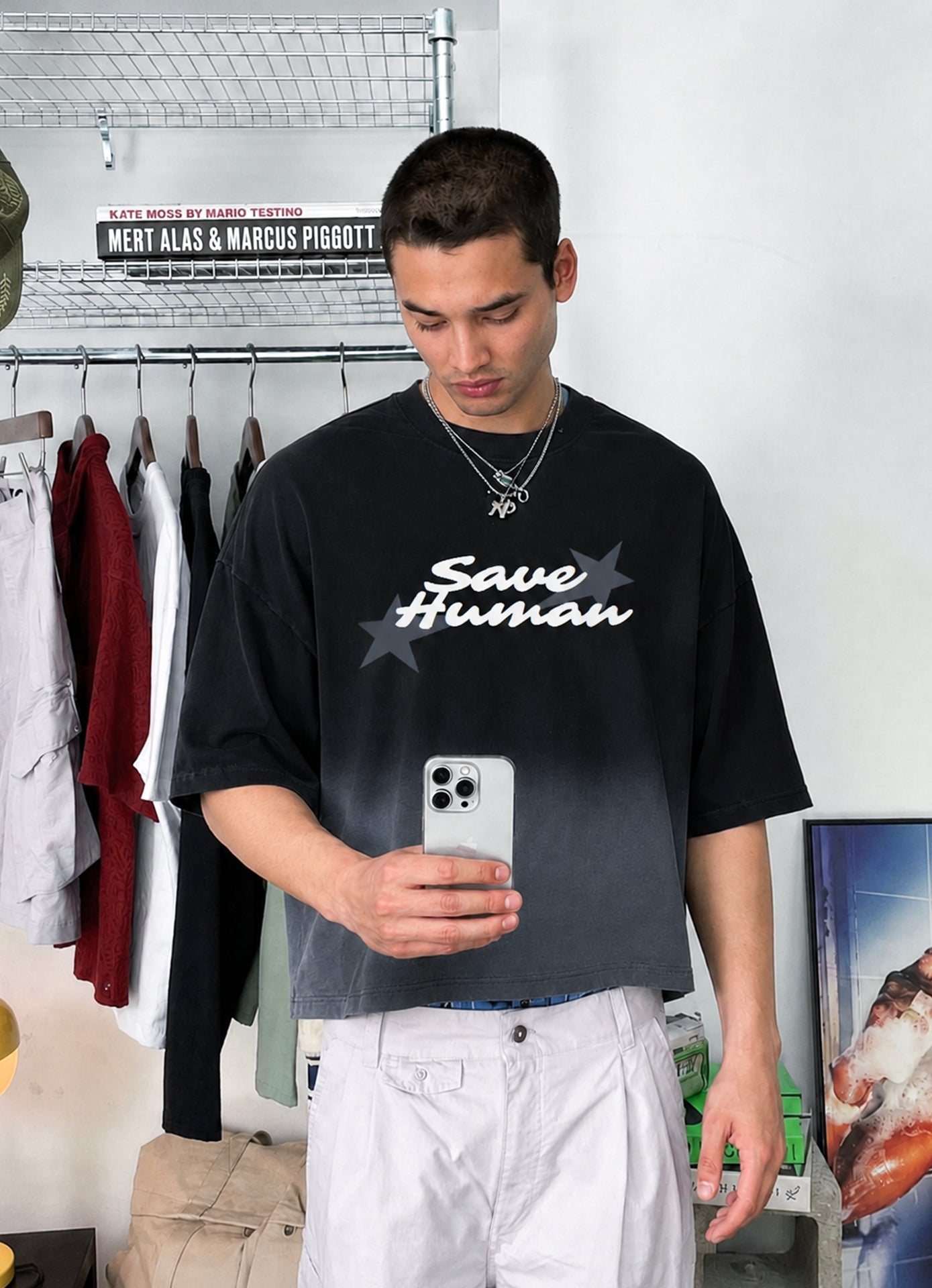 SAVE HUMAN BOXY TEE