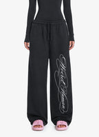 SCRIPT BLACK JOGGERS