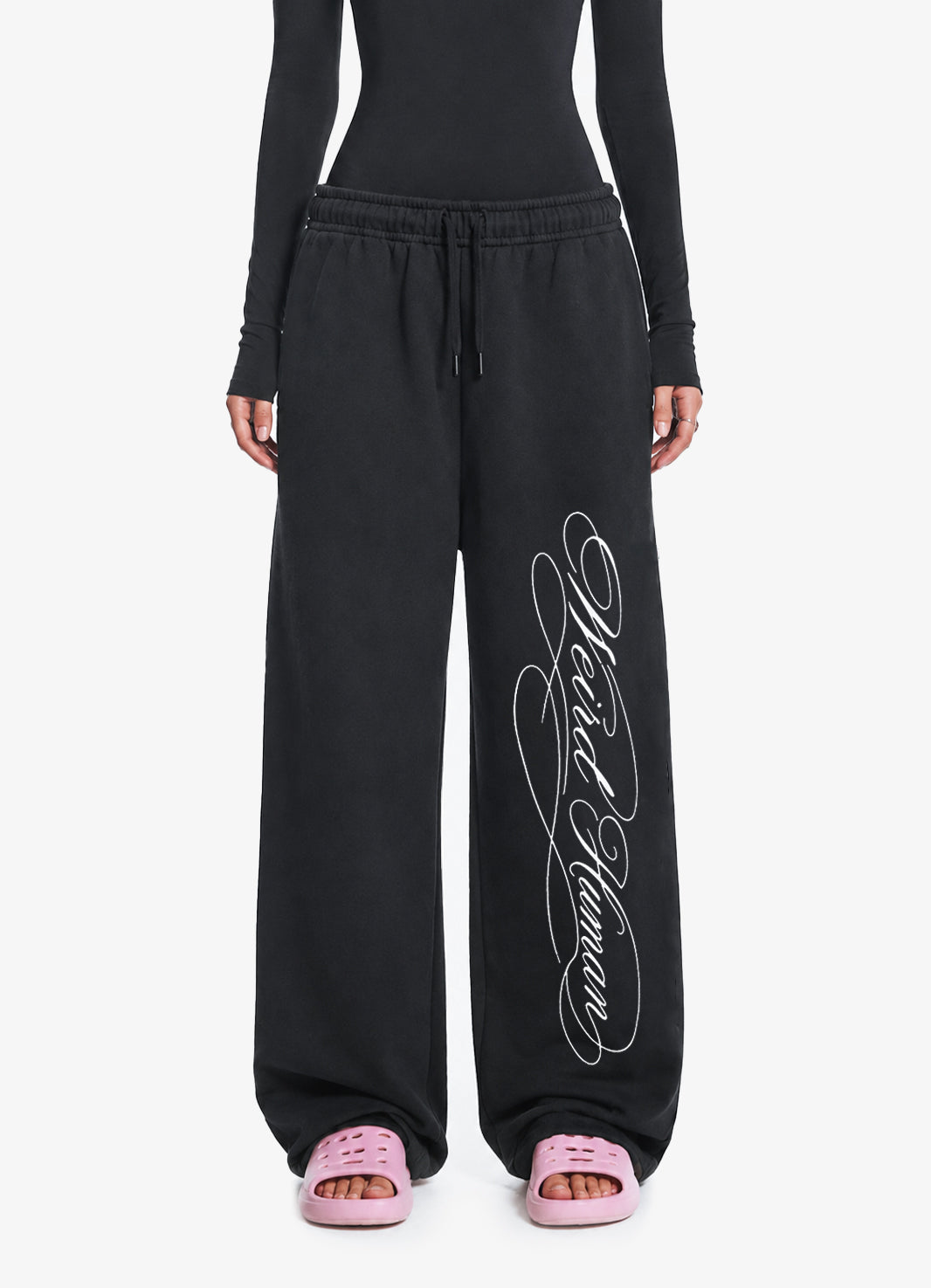 SCRIPT BLACK JOGGERS