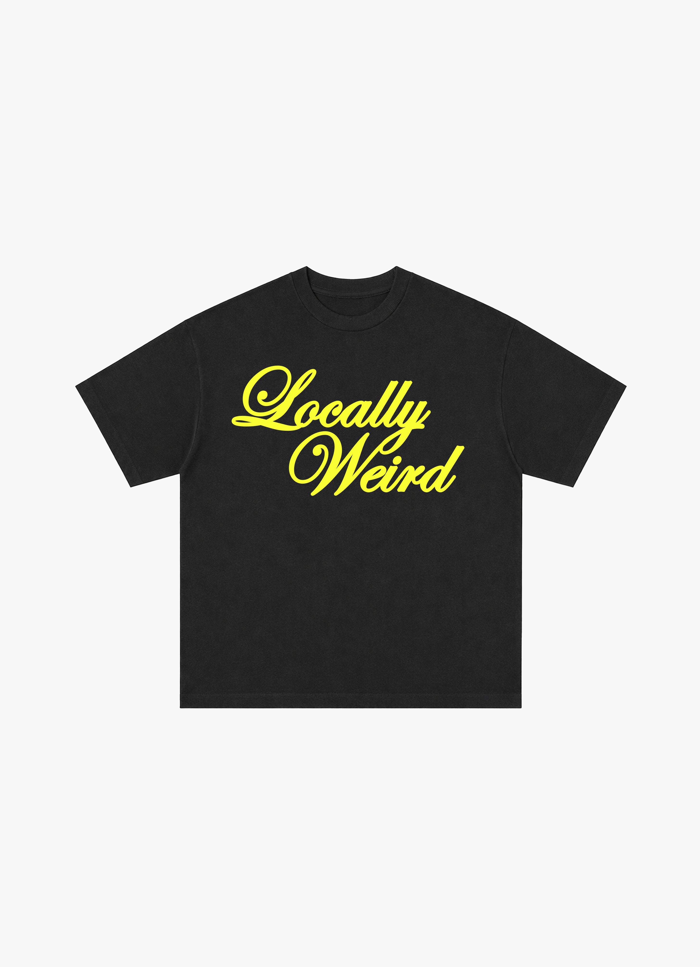 LOCALLY WEIRD BLACK OVERSIZED TEE