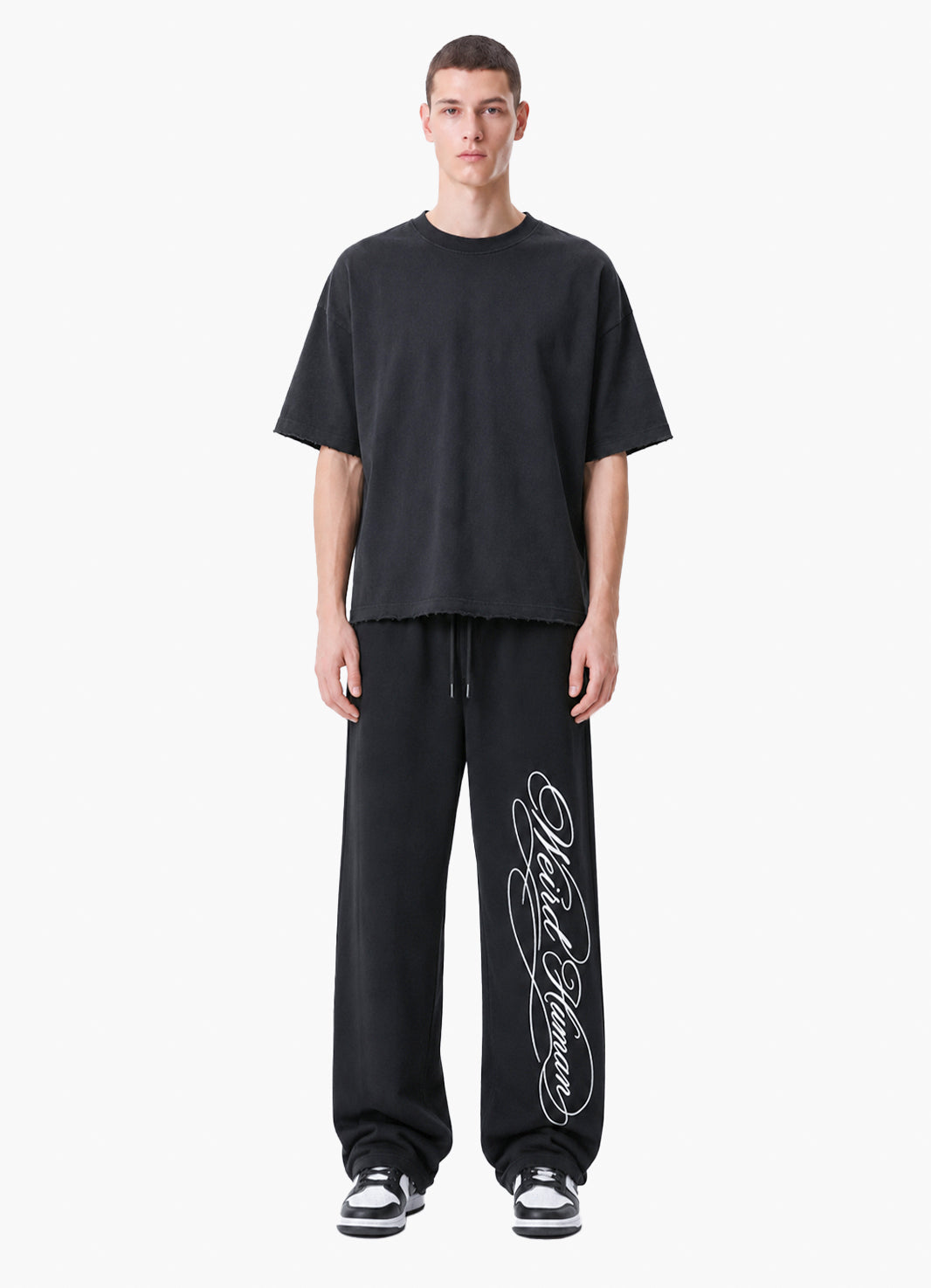 SCRIPT BLACK JOGGERS